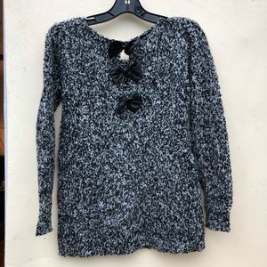 LF Bow back speckled sweater